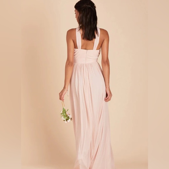 NWT Birdy Grey Dress KIKO DRESS CHIFFON PALE BLUSH Small Formal Wedding - Picture 5 of 10